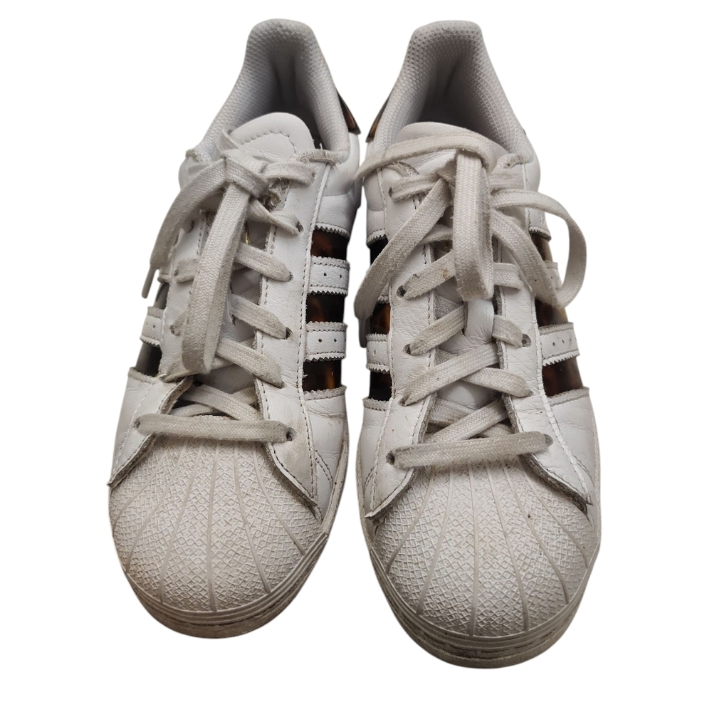 Adidas Classic Superstar Tortoiseshell Sneakers, 6.5 - Picture 6 of 7